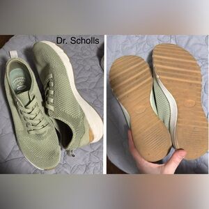 Dr. Scholl's Sage Green Knit Shoes
